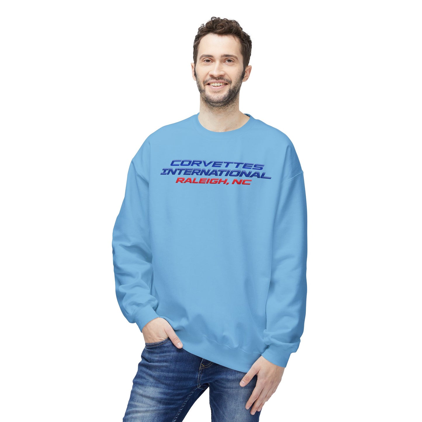 Corvettes International Raleigh, NC Unisex Midweight Softstyle Fleece Crewneck Sweatshirt