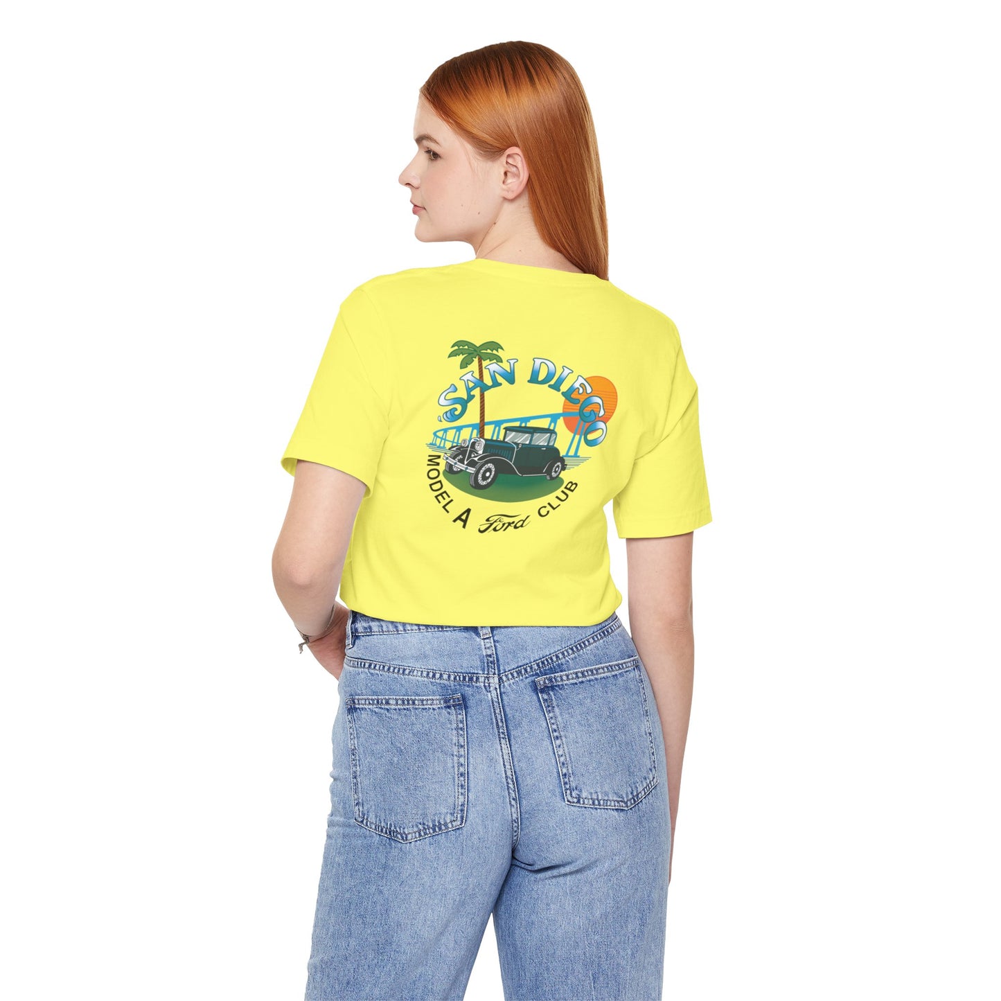 San Diego Model A Ford Club Tee — Vintage Car Sunset Shirt
