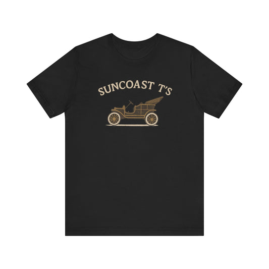 Suncoast T's large front logo - Unisex Tee, Casual Wear, Gift for Car Enthusiasts, Summer Fashion, Retro Style