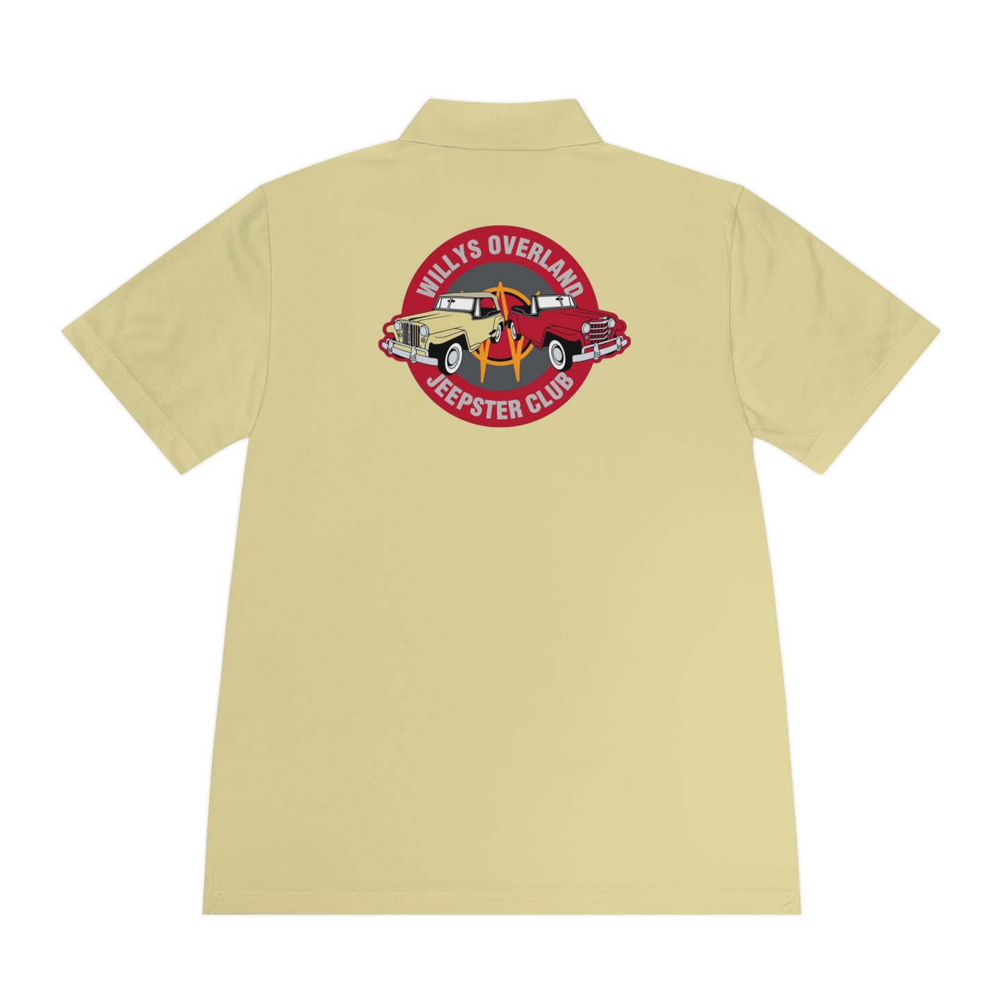 Willys Overland Jeepster Club Polo Shirt — Classic Car Club Printed Logo Polo