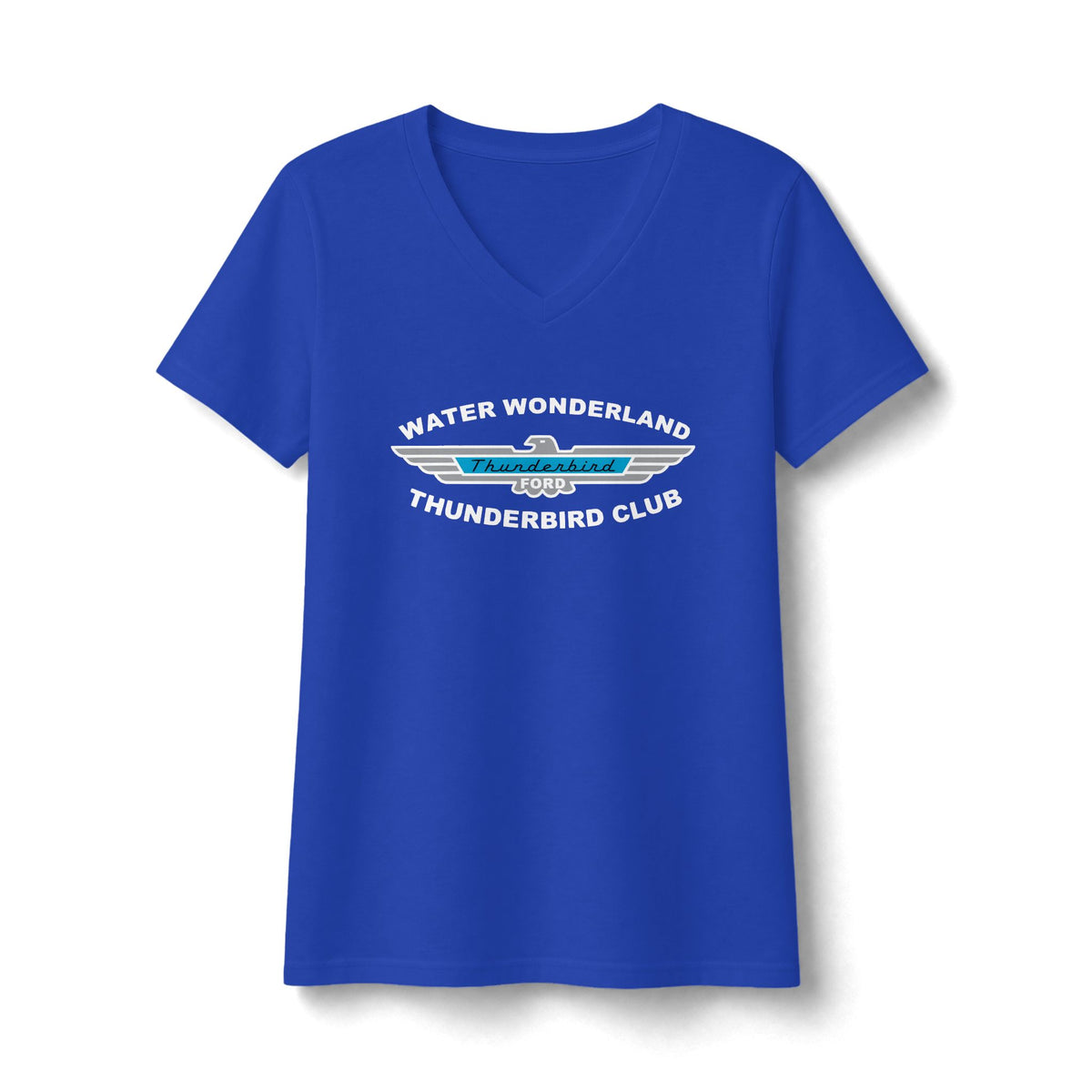Water Wonderland Thunderbird Club Women's Fan Favorite V-Neck Tee - Soft Feel