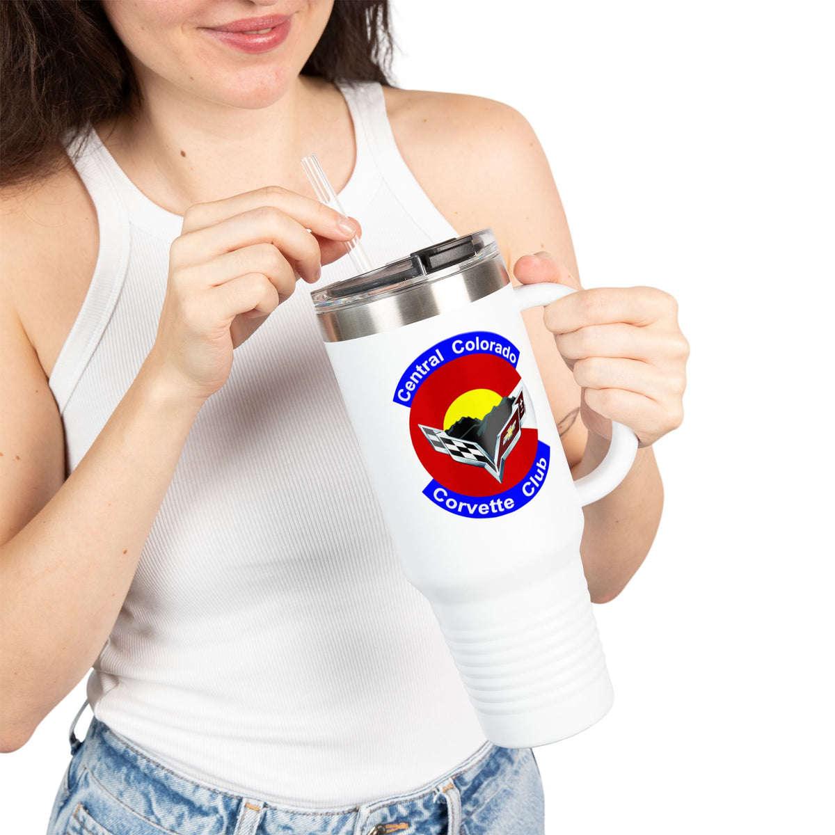 Central Colorado Corvette Club - Logo 40oz Insulated Travel Mug