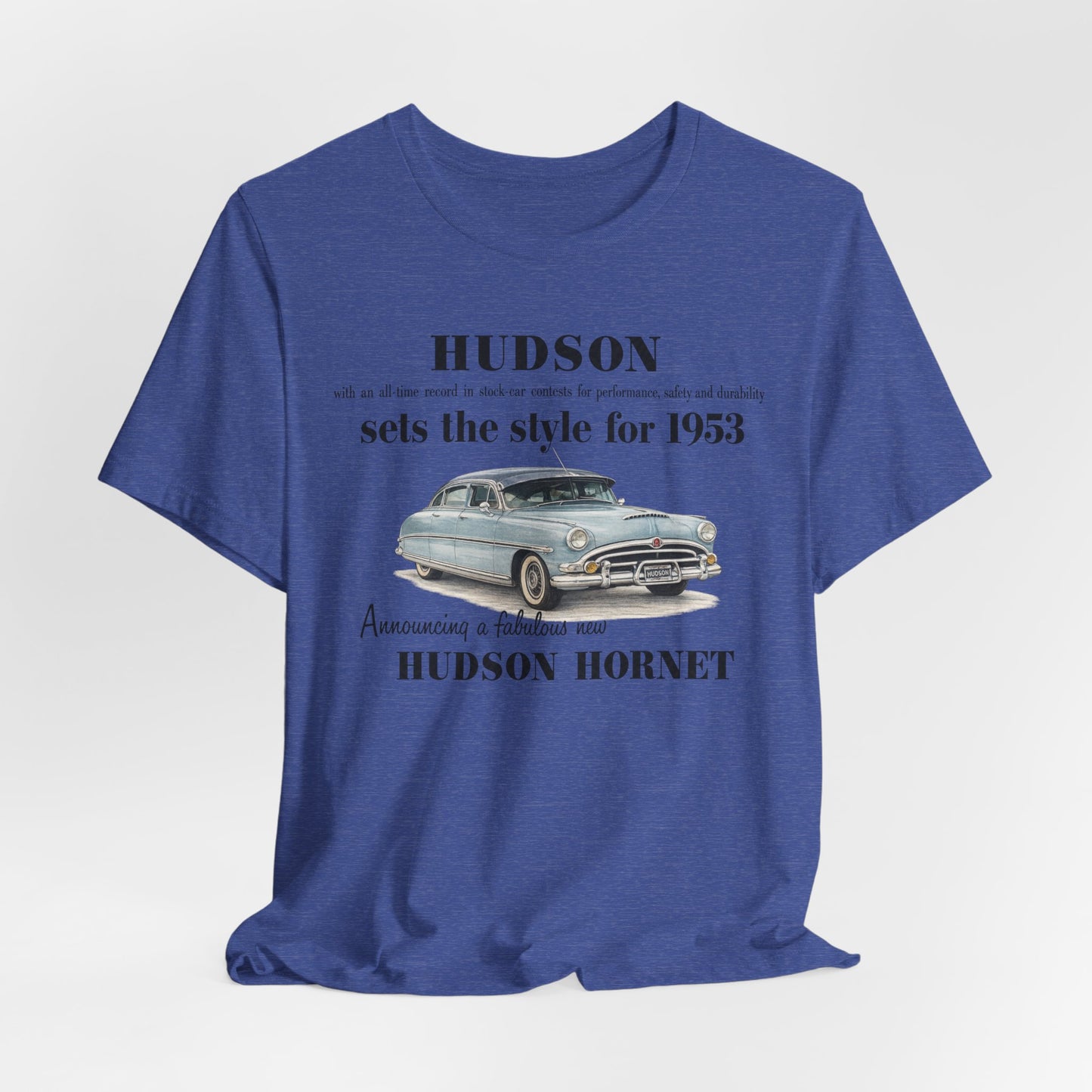 1953 Hudson Hornet Car Tee - Unisex Jersey Short Sleeve Tee