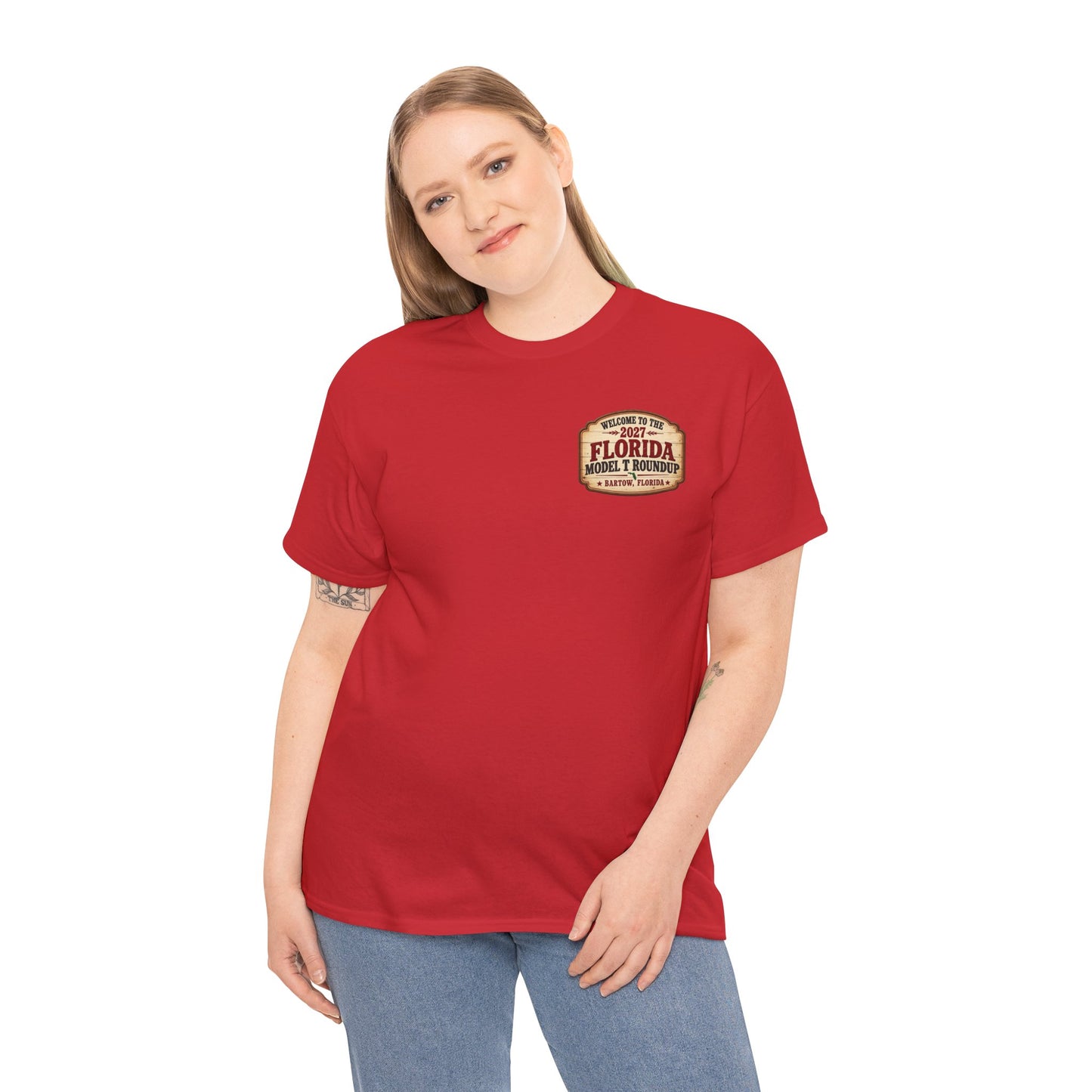 Florida Model T Roundup 2027 T-Shirt - Unisex Heavy Cotton Tee
