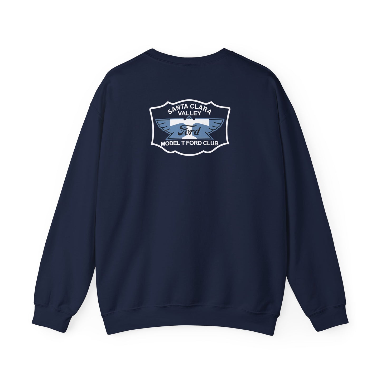 Santa Clara Valley Model T Ford Club (front and back print) Unisex Heavy Blend™ Crewneck Sweatshirt