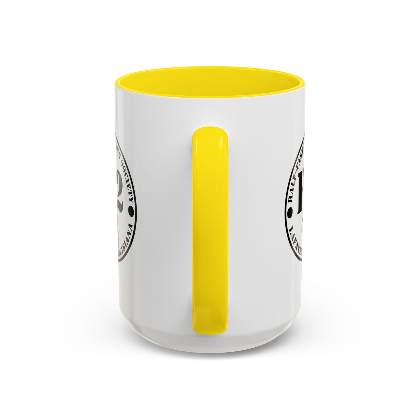F/2 Half-Fast Motoring Society Accent Coffee Mug — Lafayette, Louisiana Emblem (11/15oz)