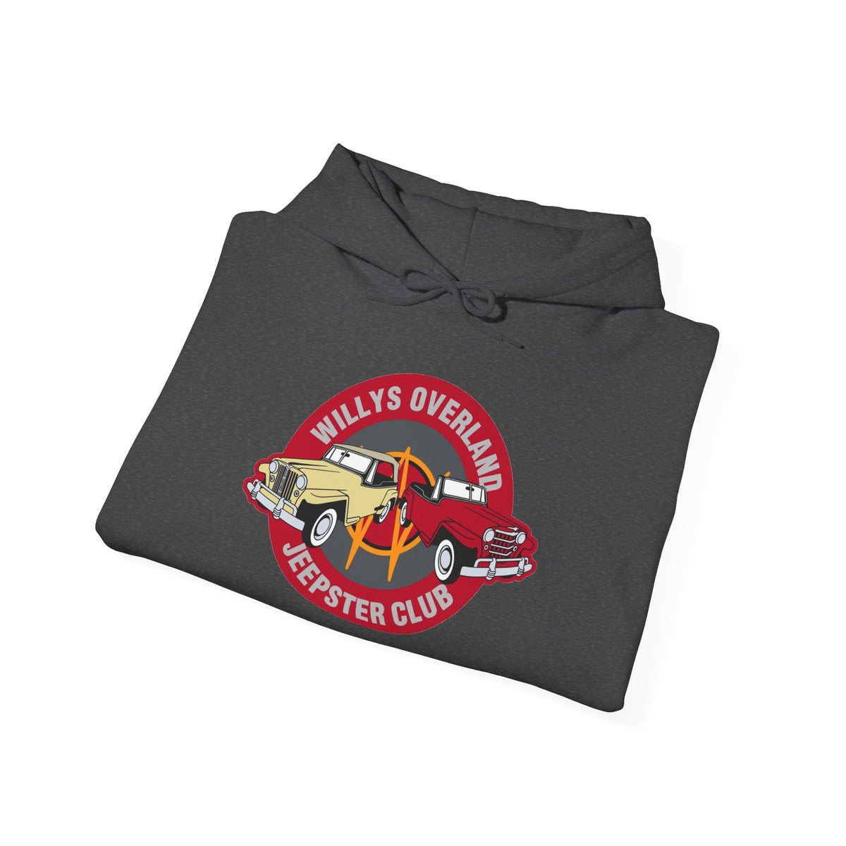 Willys Overland Jeepster Club Hoodie – Unisex Heavy Blend™ Hooded Sweatshirt
