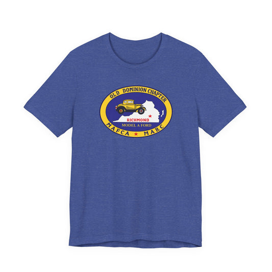 Old Dominion Chapter Model A Ford Club T‑Shirt — Richmond Vintage Car Logo