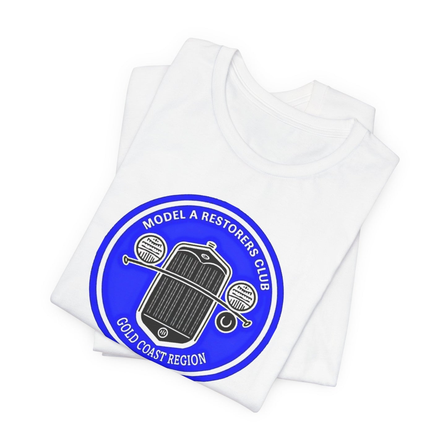 Model A Restorers Club Gold Coast Region T‑Shirt (large logo)