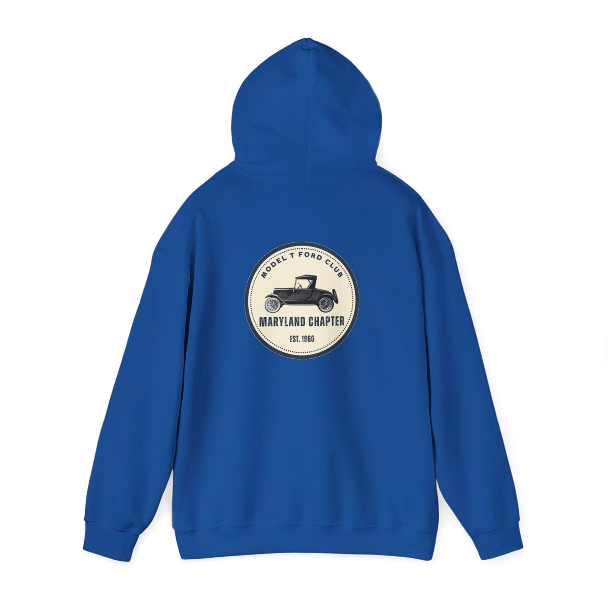Maryland Chapter Model T Ford Club (back logo only) Unisex Heavy Blend™ Hooded Sweatshirt