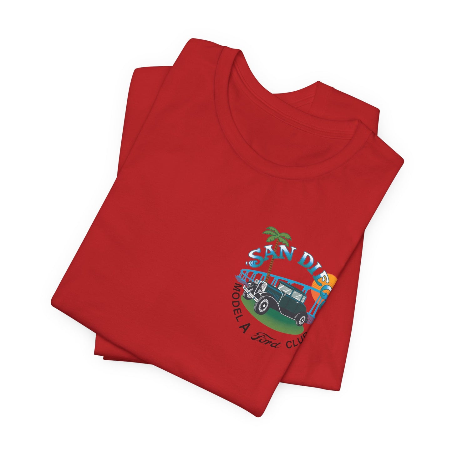 San Diego Model A Ford Club Tee — Vintage Car Sunset Shirt