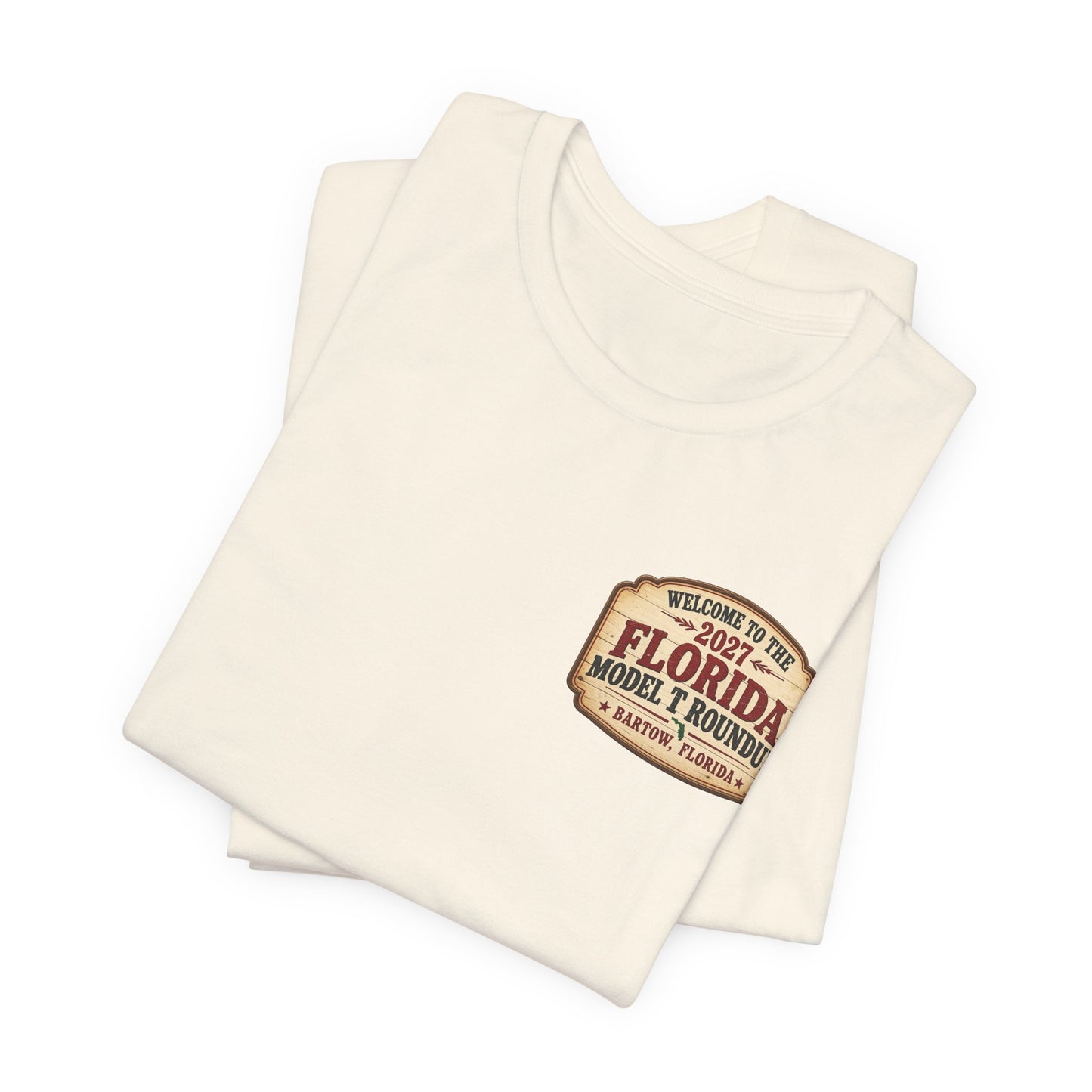 Florida Model T Roundup 2027 Soft-Style T-Shirt - Front and Back Graphics