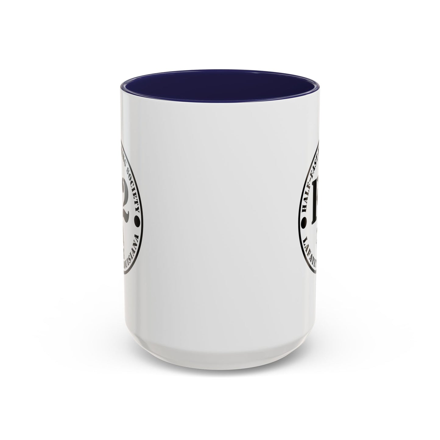 F/2 Half-Fast Motoring Society Accent Coffee Mug — Lafayette, Louisiana Emblem (11/15oz)