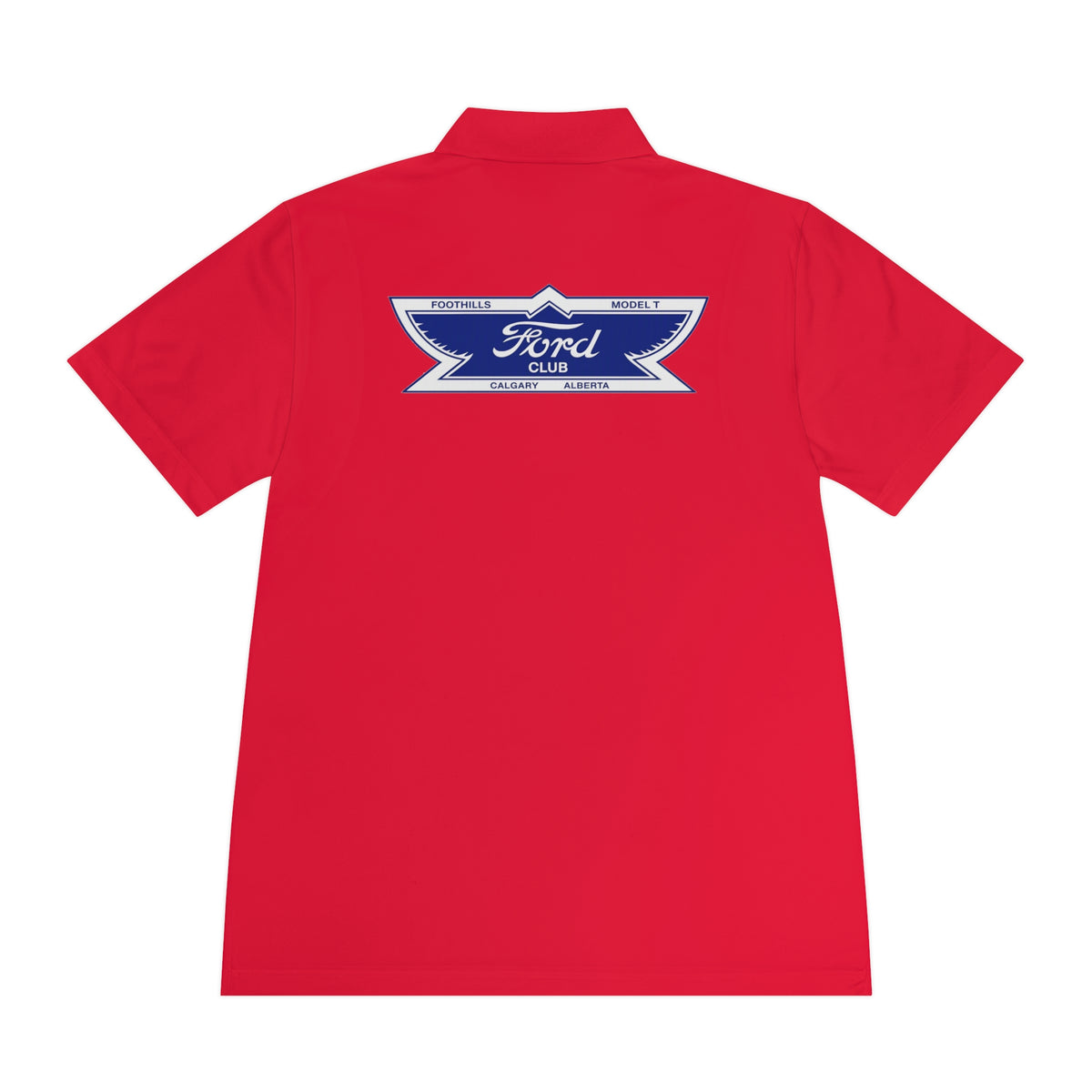 Foothills Model T Club Printed Men's Sport Polo Shirt – Front and Back Logos