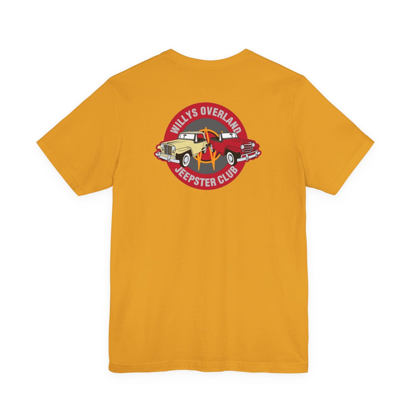 Willys Overland Jeepster Club T‑Shirt — Front and Back Logos