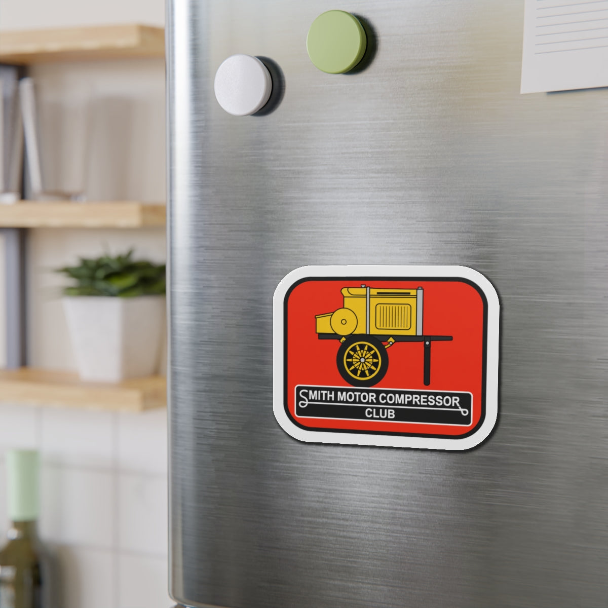 Smith Motor Compressor Club Small Die-Cut Magnets