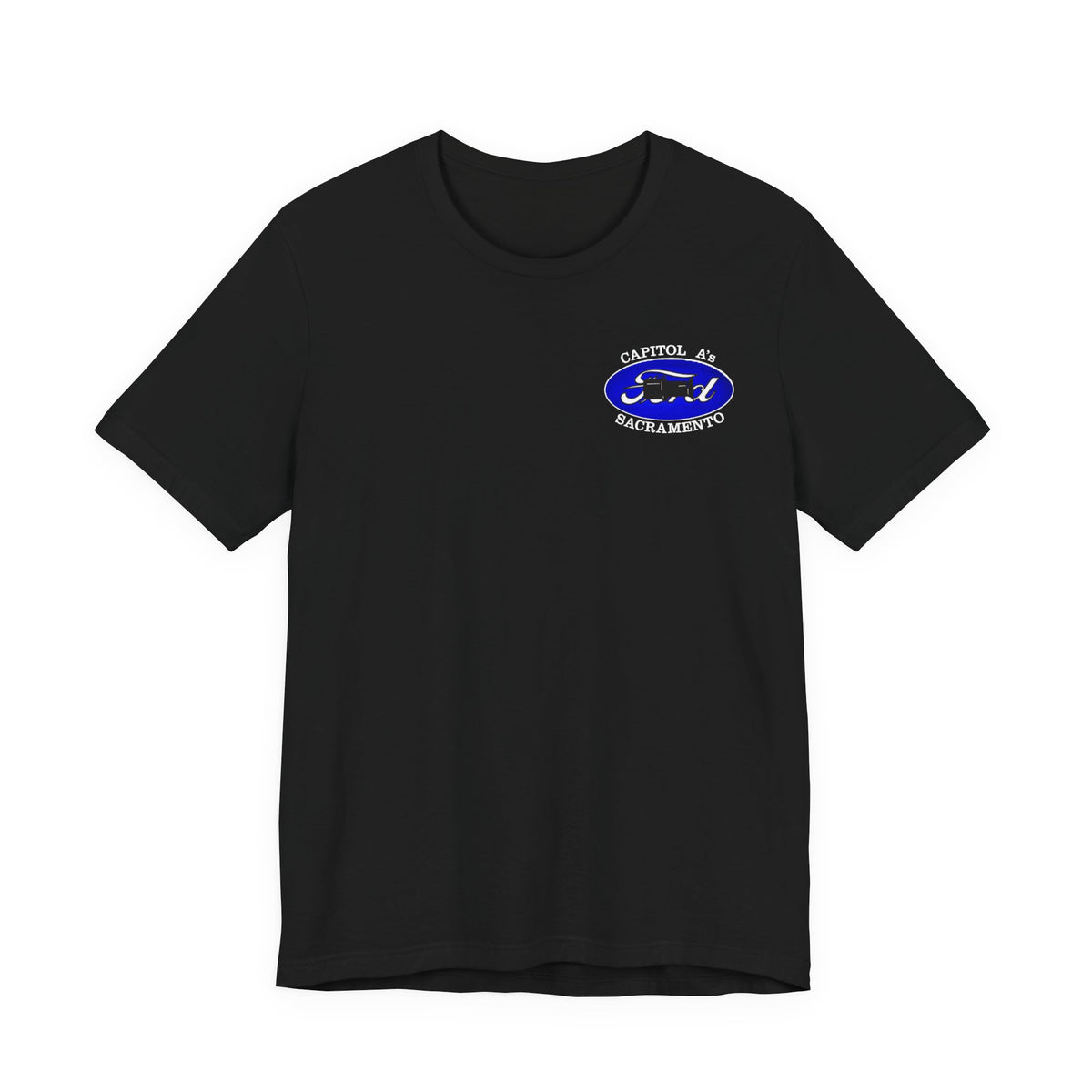 Capitol A's (single small logo) Unisex Soft Short Sleeve Tee