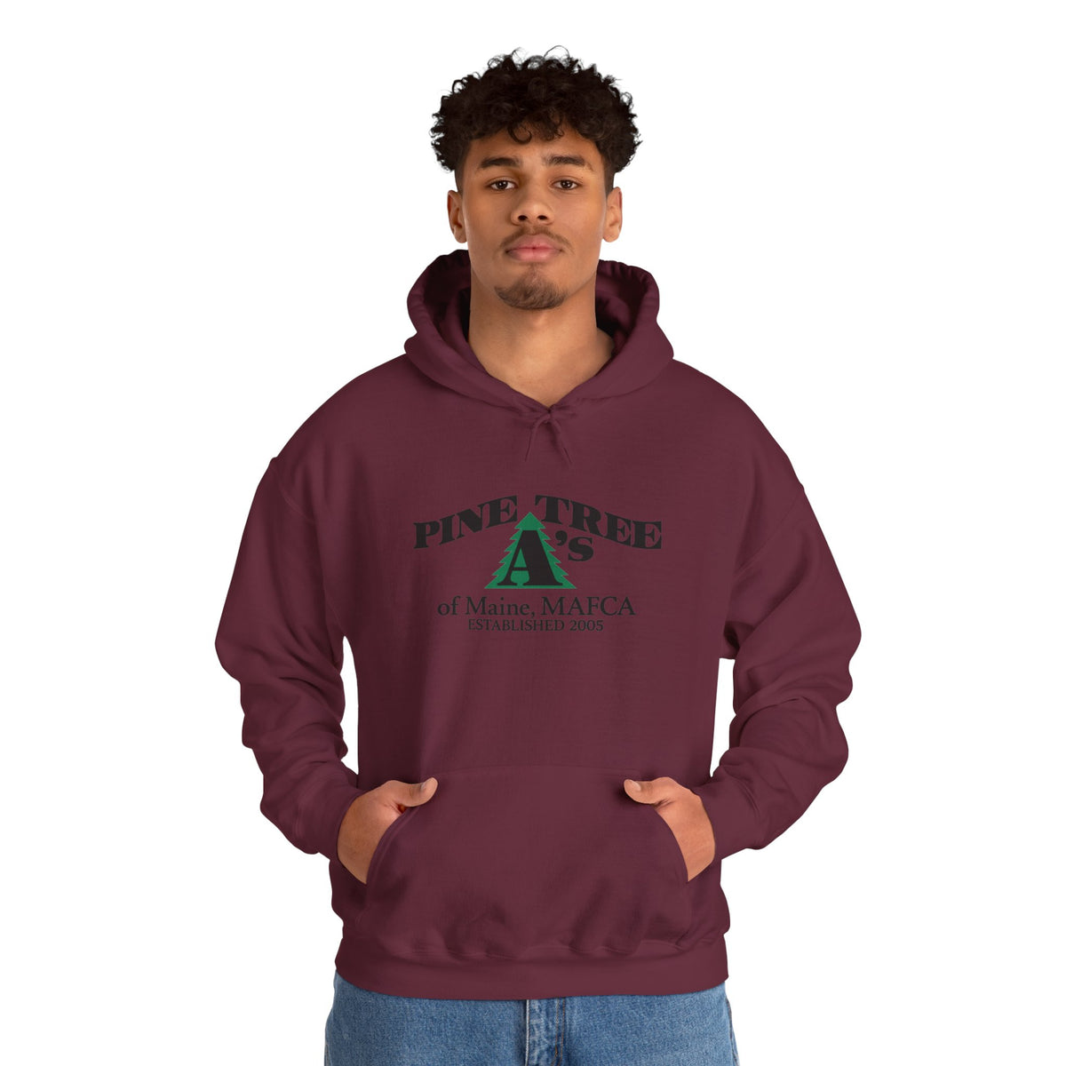 Pine Tree A's of Maine, MAFCA Hoodie – Unisex Heavy Blend™ Hooded Sweatshirt