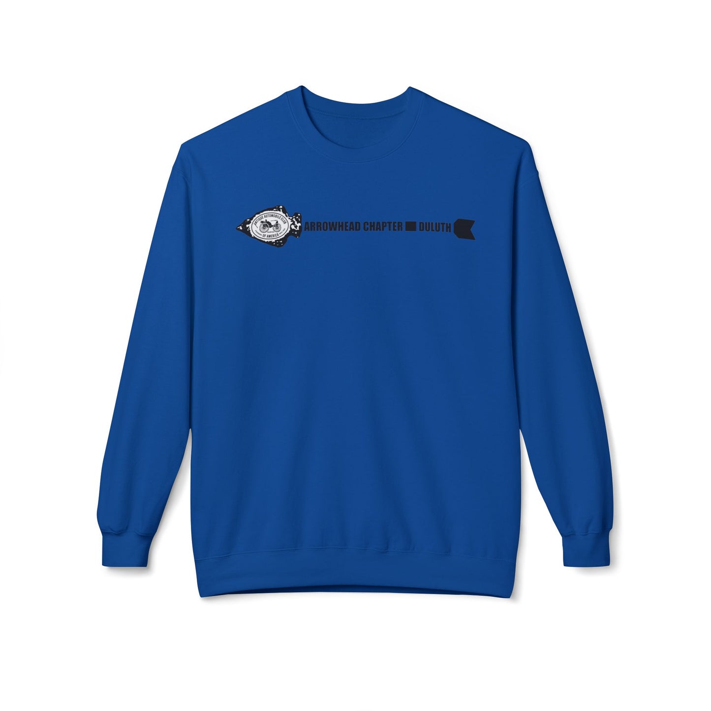 Arrowhead Chapter Club Crewneck Sweatshirt — Vintage Automobile Motor Club Design