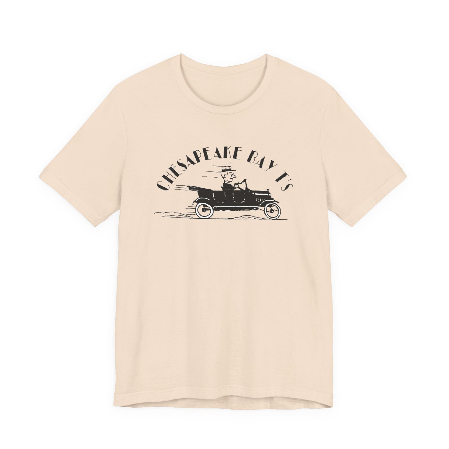 Chesapeake Bay T's Vintage Car Tee — Classic Nautical Coastal Shirt