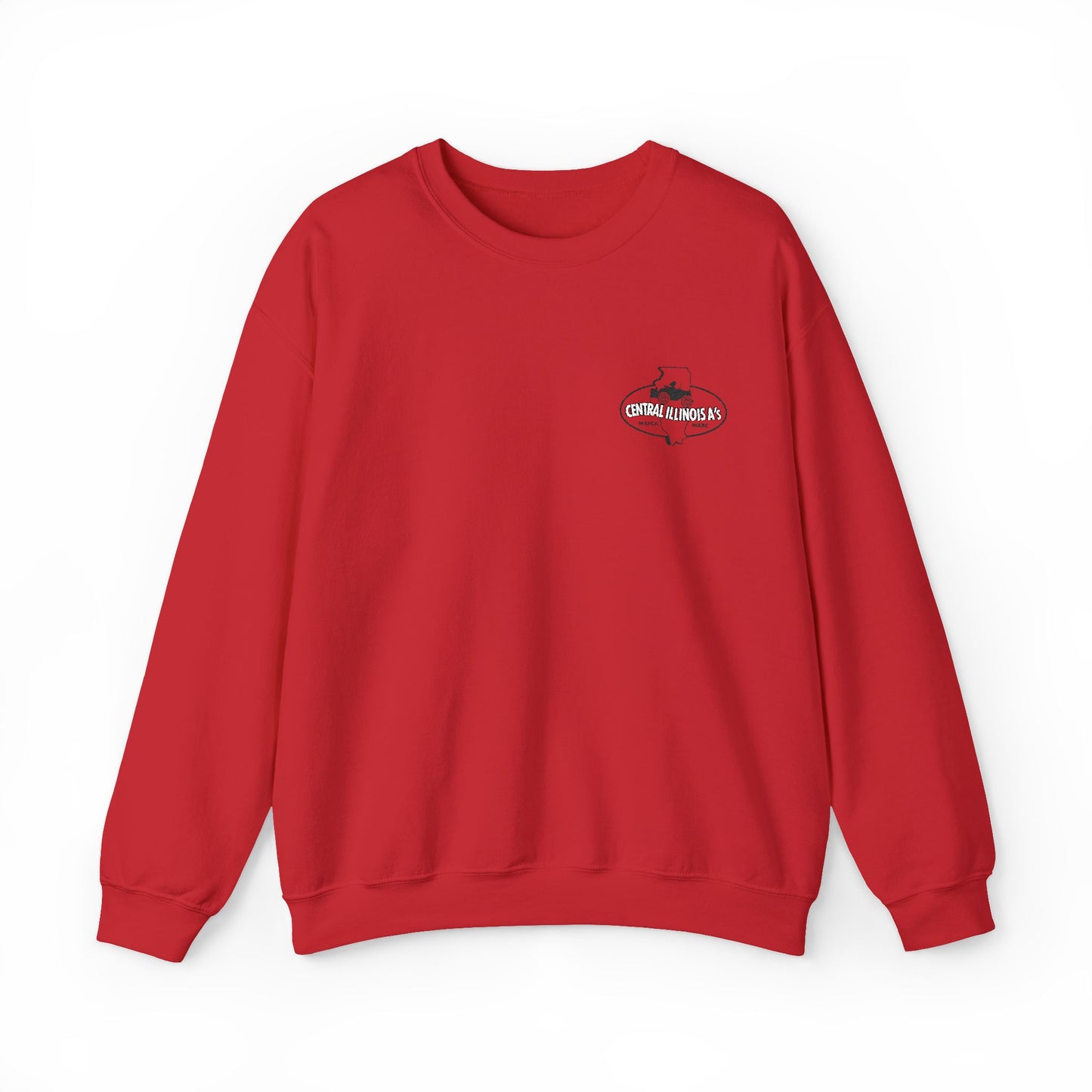 Central Illinois A's Crewneck Embroidered Sweatshirt — Small Chest Logo