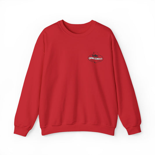Central Illinois A's Crewneck Embroidered Sweatshirt — Small Chest Logo