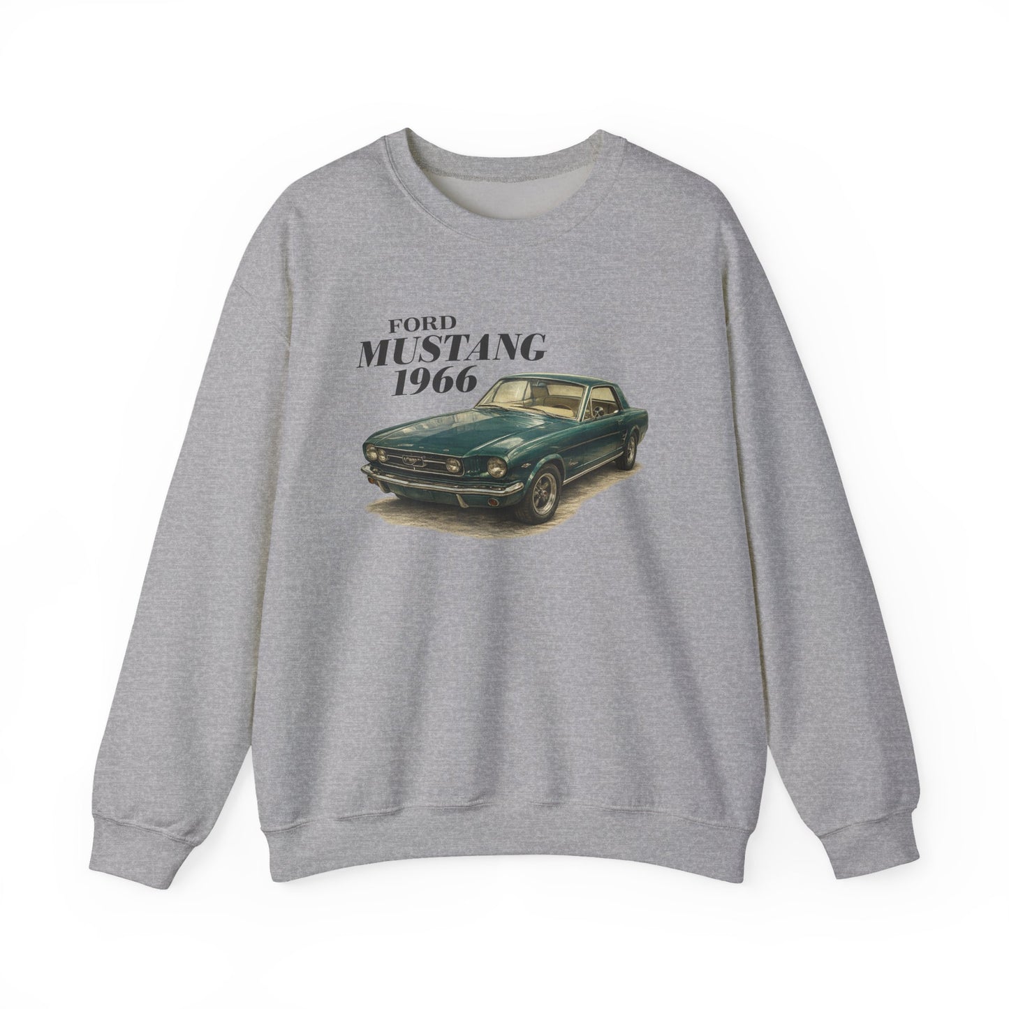 1966 Ford Mustang Sweatshirt — Vintage Classic Car Crewneck (Rick C)