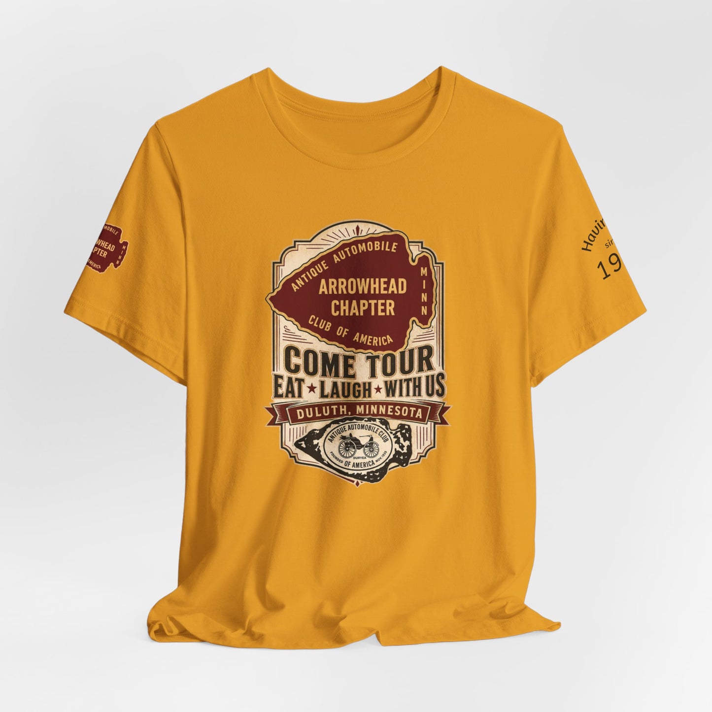 Arrowhead Chapter Tee — "Come Tour, Eat Laugh With Us" Vintage Club Shirt