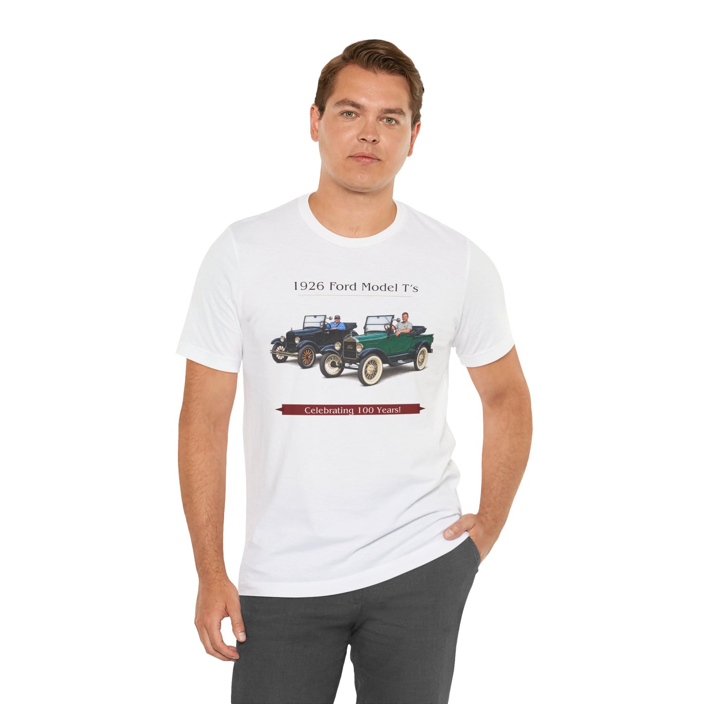 1926 Ford Model T's Tee — Celebrating 100 Years Vintage Car T-Shirt (JoeS)