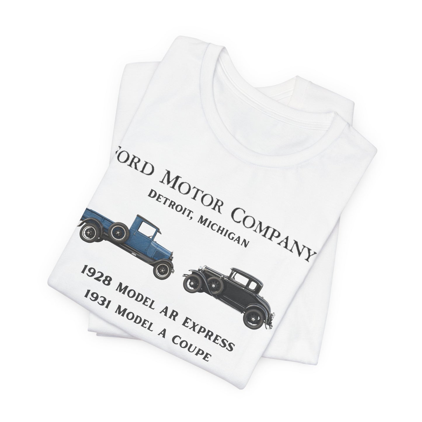 1928 Model AR & 1931 Coupe Classic Car T-Shirt (RBS)