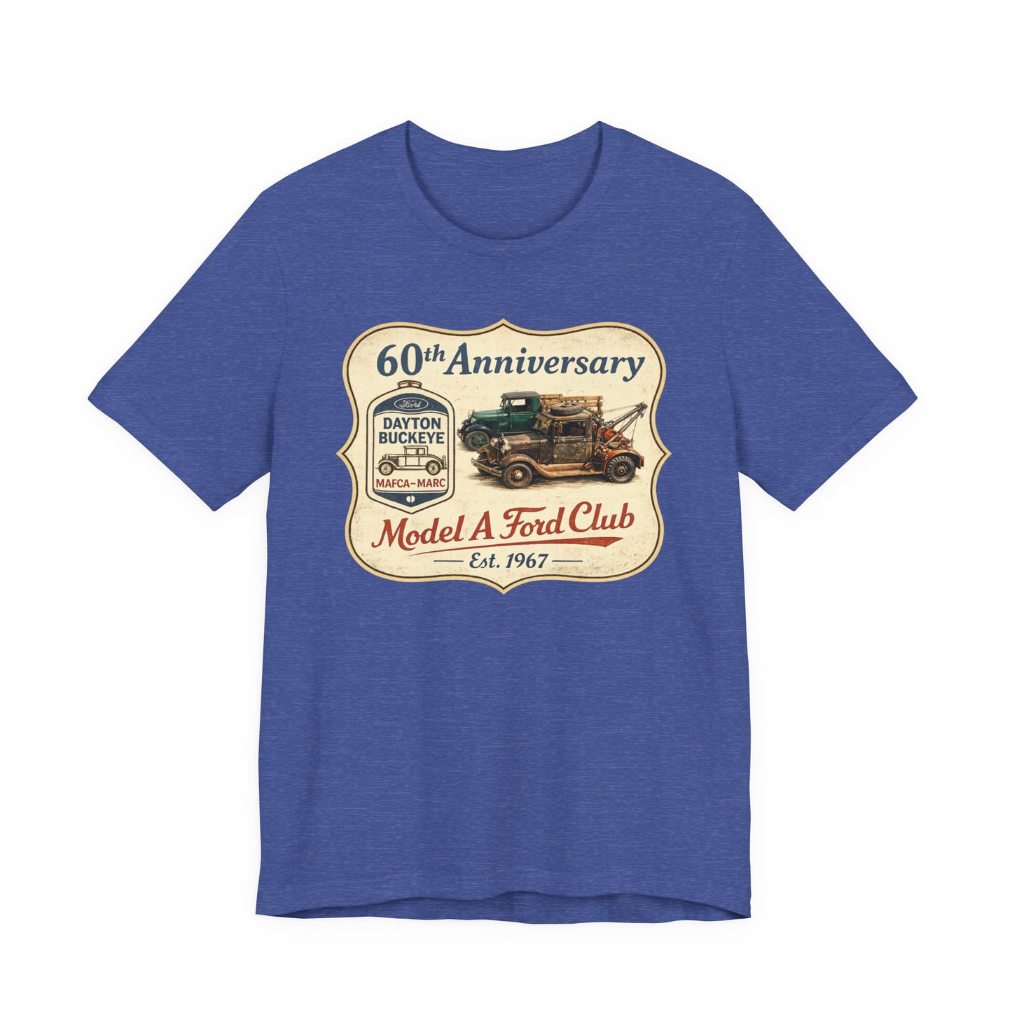 Dayton Buckeye Model A Ford Club 60th Anniversary Tee (JA) - Vintage Classic Truck Shirt