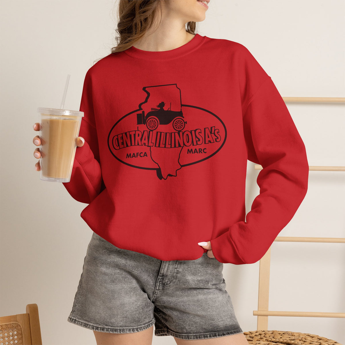 Central Illinois A's Sweatshirt - Unisex Heavy Blend™ Crewneck Sweatshirt