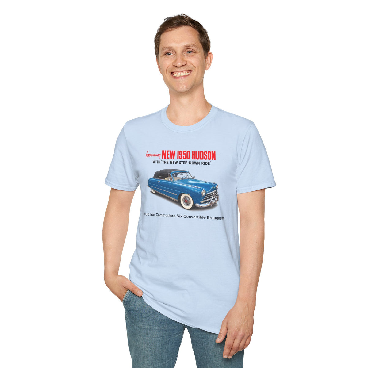 1950 Hudson Commodore Six Convertible Brougham Tee – Unisex Softstyle T-Shirt