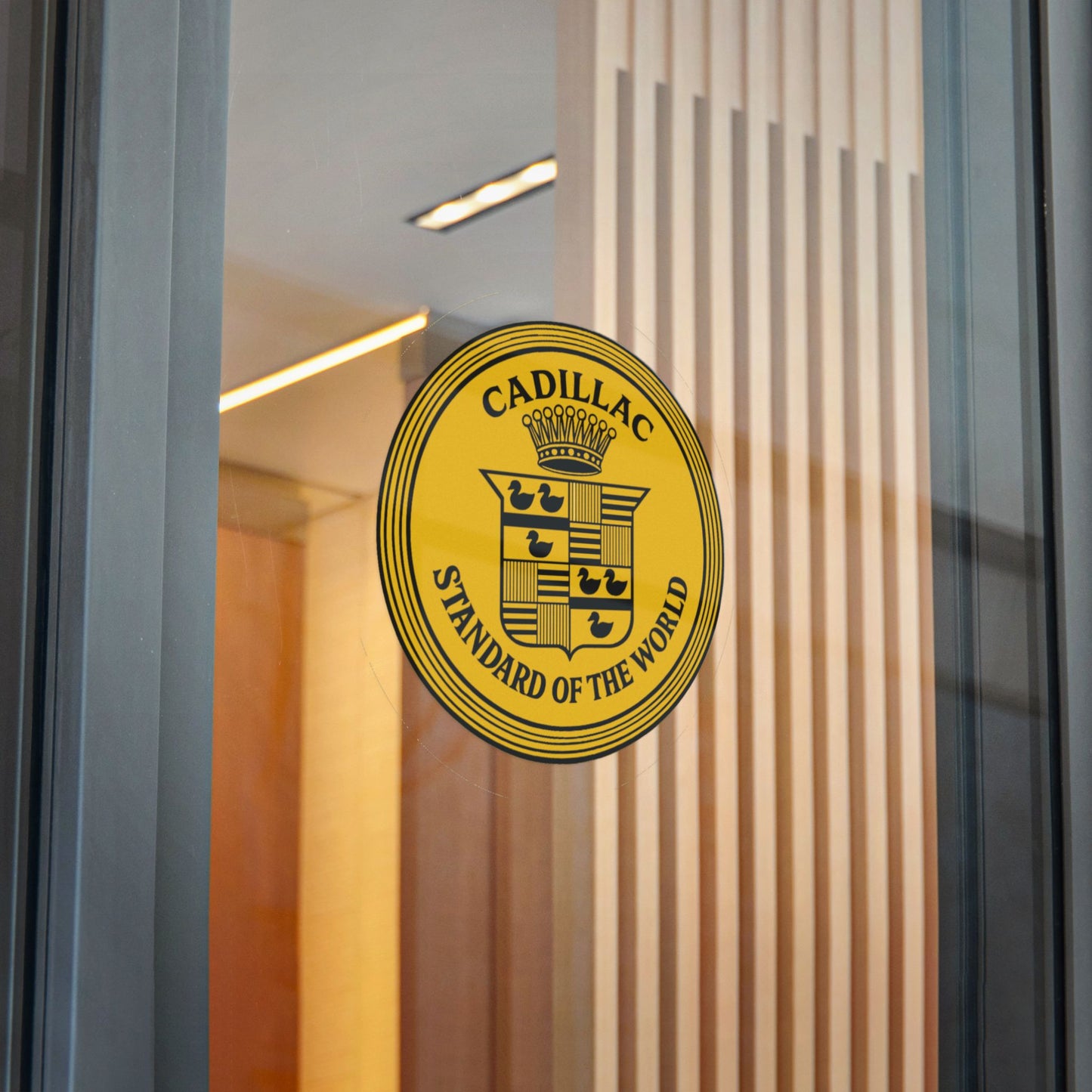 Cadillac 'Standard of the World' Die-Cut Sticker