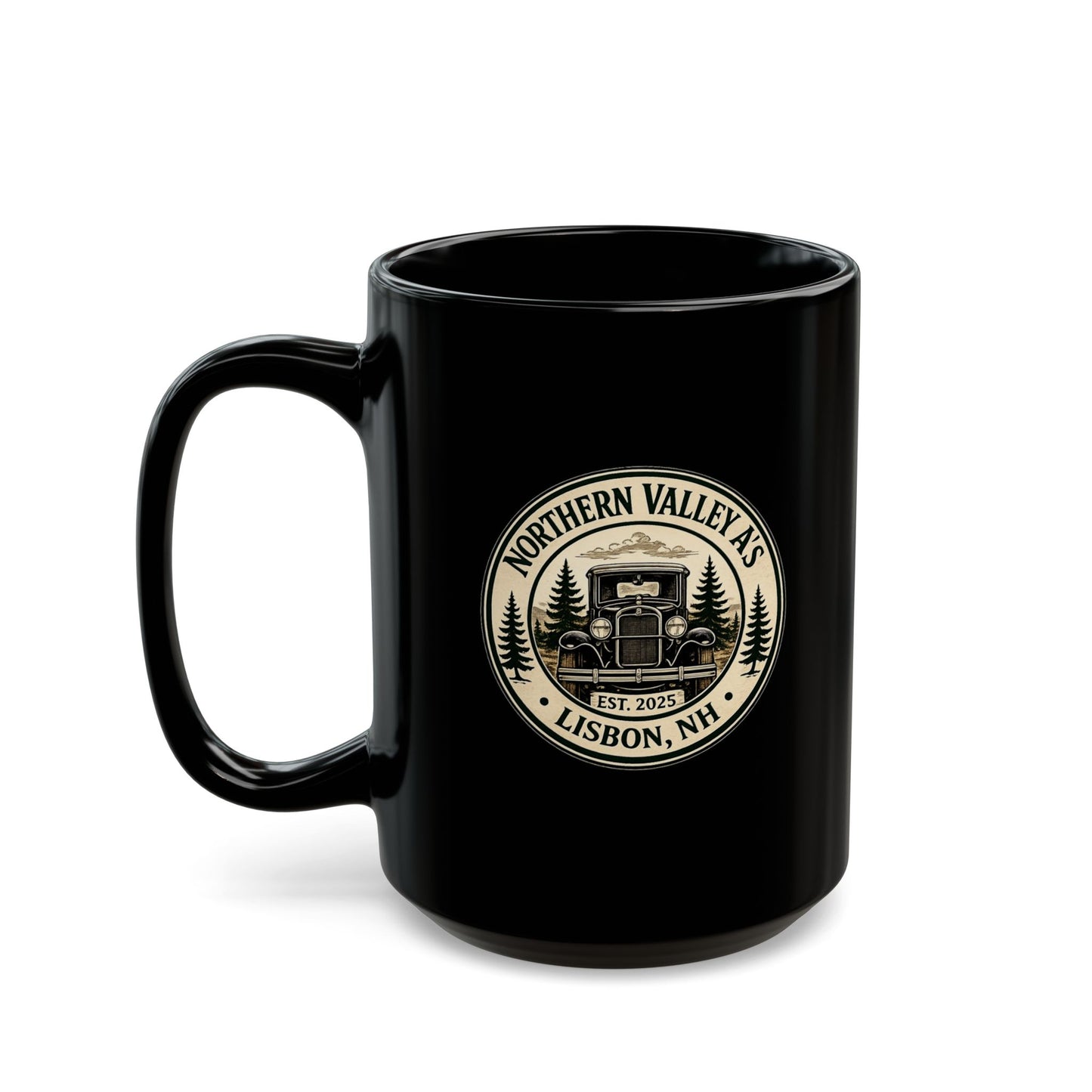 Northern Valley A's Lisbon, NH — Black Mug (11oz & 15oz)