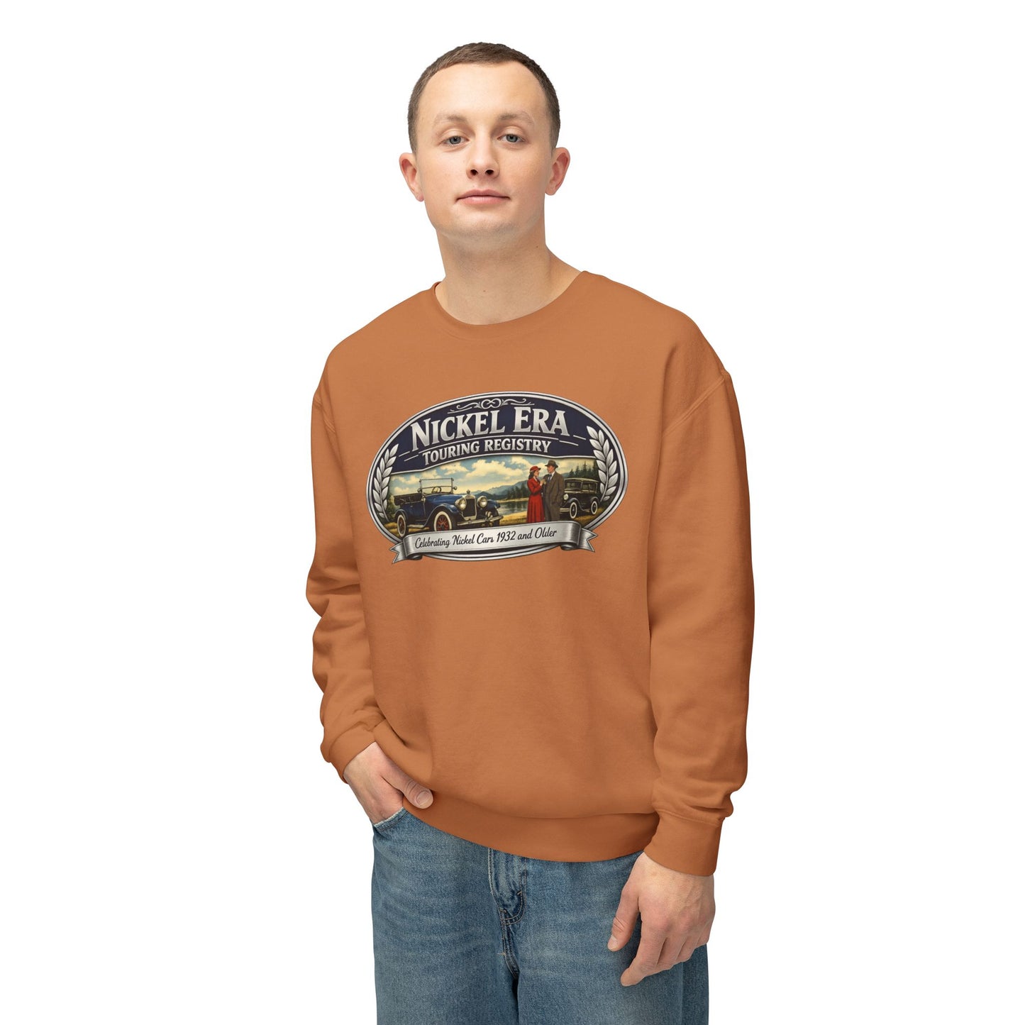 Nickel Era Touring Registry Retro Crewneck Lightweight Sweatshirt