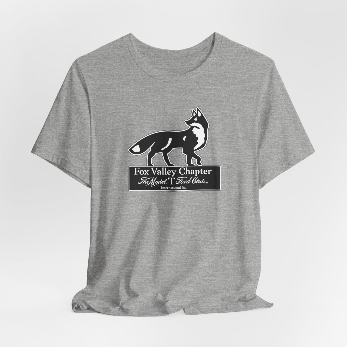 Fox Valley Chapter Model T Ford Club Tee — Vintage Fox Logo Short Sleeve T-Shirt