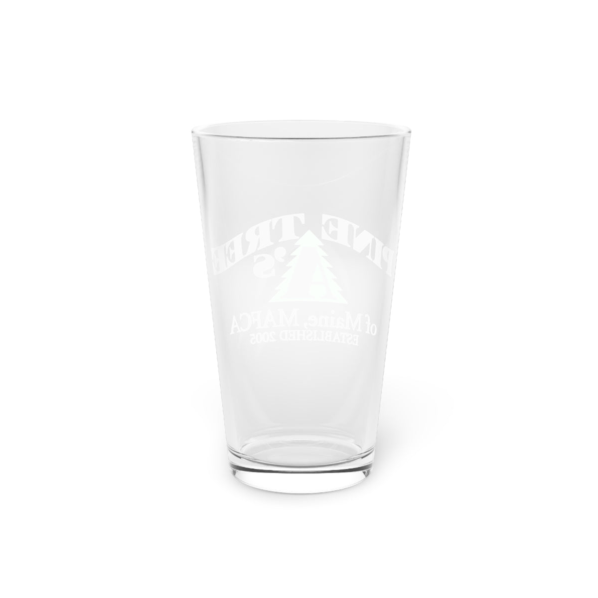 Pine Tree A's of Maine, MAFCA Pint Glass — Pine Tree A's Logo 16oz Glass