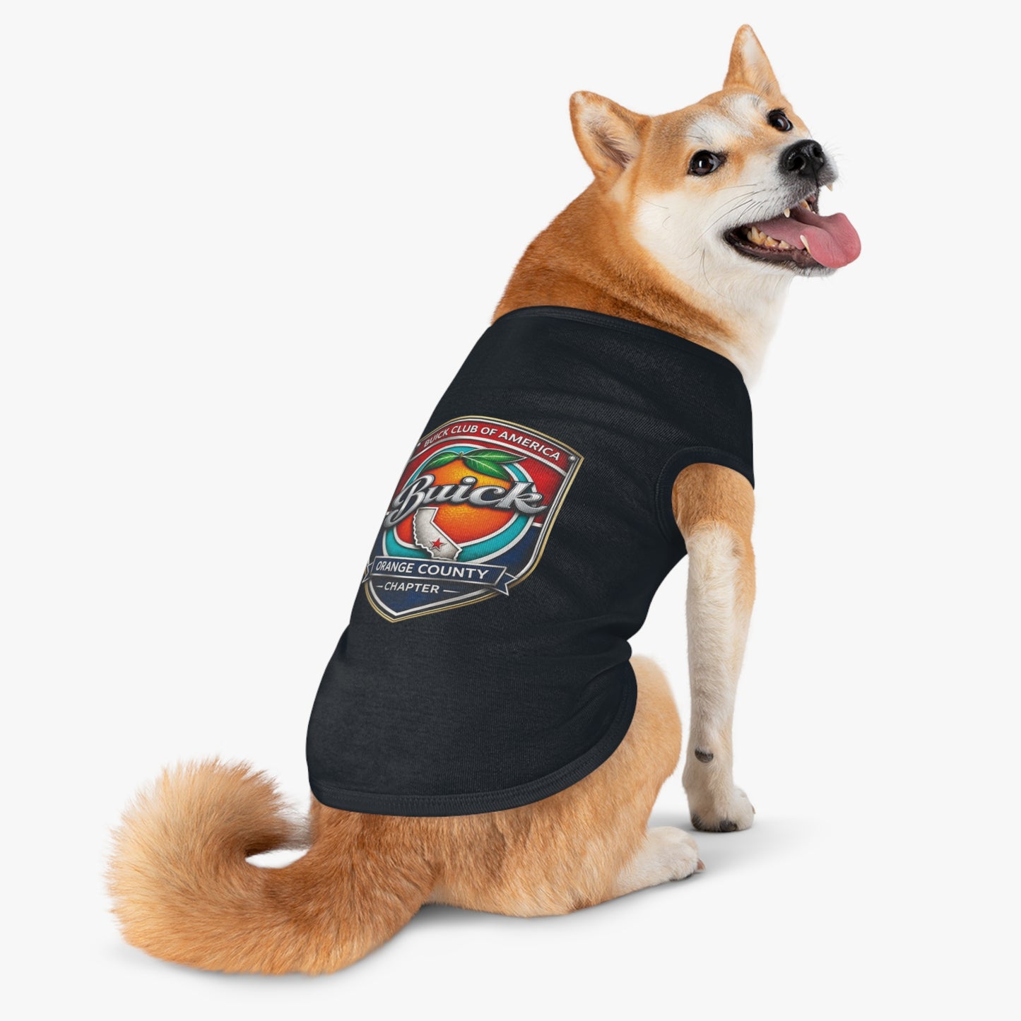 Buick Club of America Orange County Pet Tank Top — Logo Dog Shirt