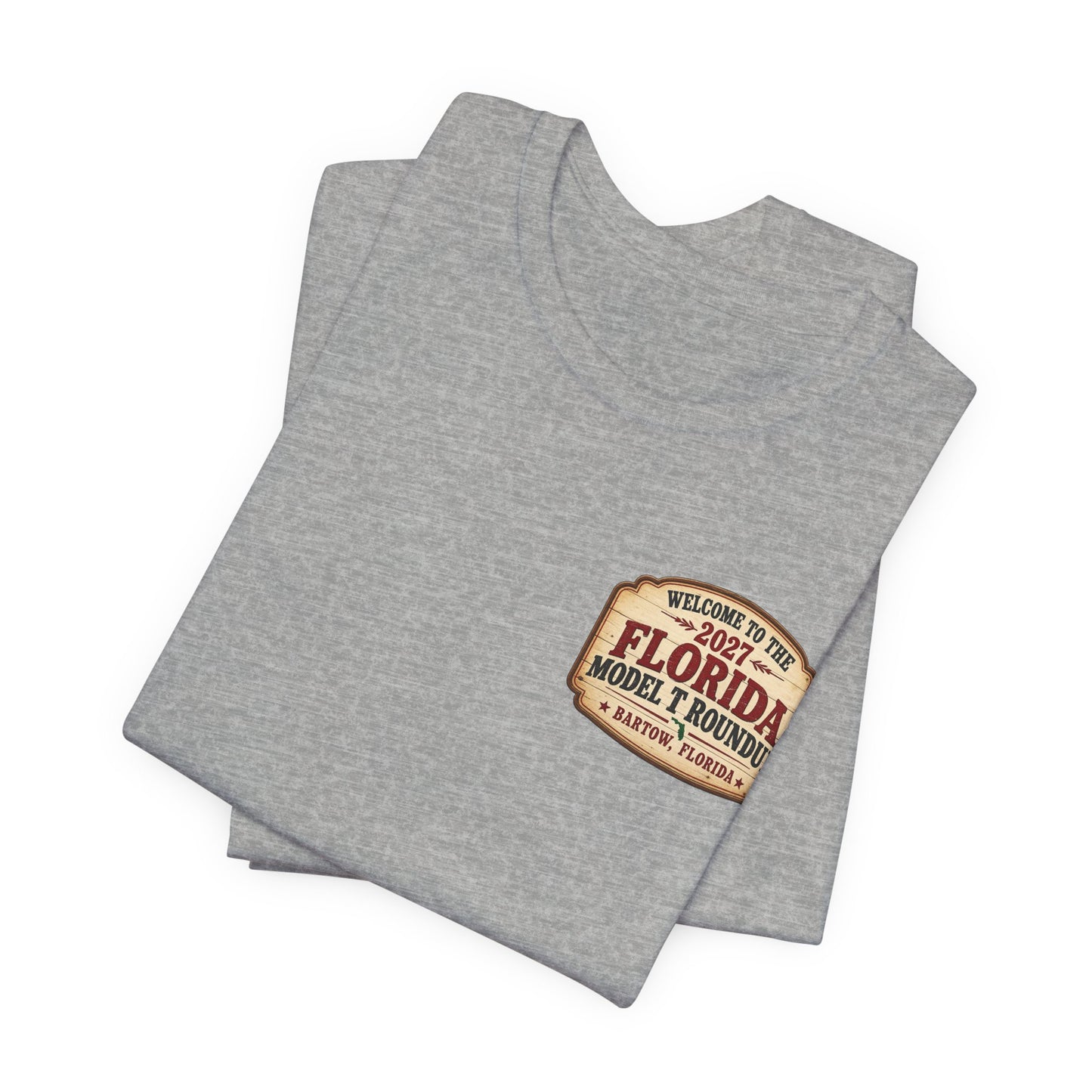 Florida Model T Roundup 2027 Soft-Style T-Shirt - Front and Back Graphics