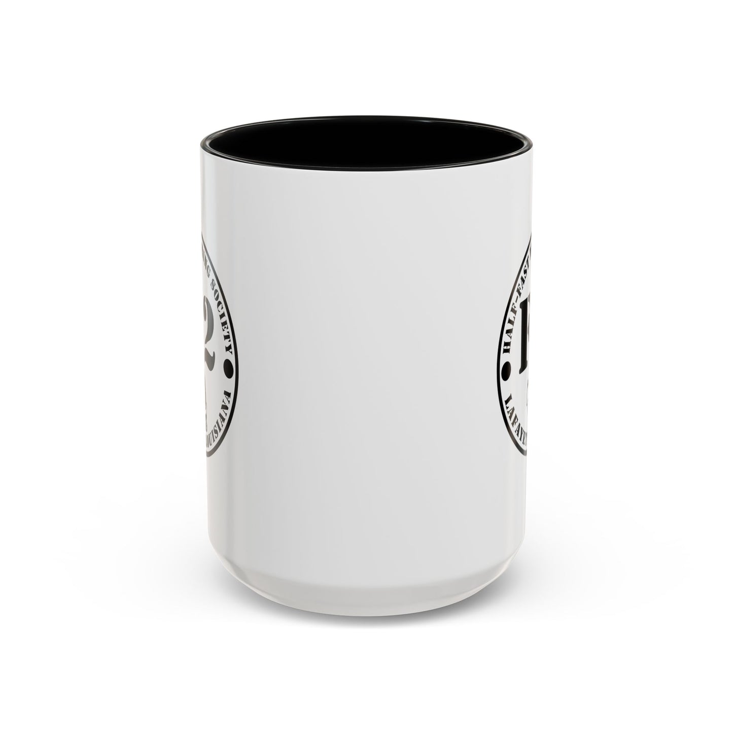 F/2 Half-Fast Motoring Society Accent Coffee Mug — Lafayette, Louisiana Emblem (11/15oz)