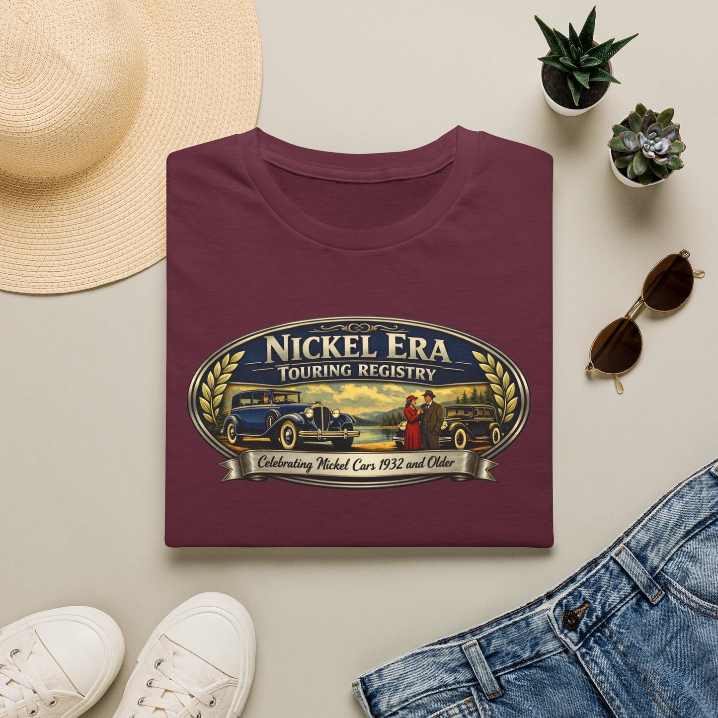 Nickel Era Touring Registry Tee — Celebrating Model Cars 1932 and Older