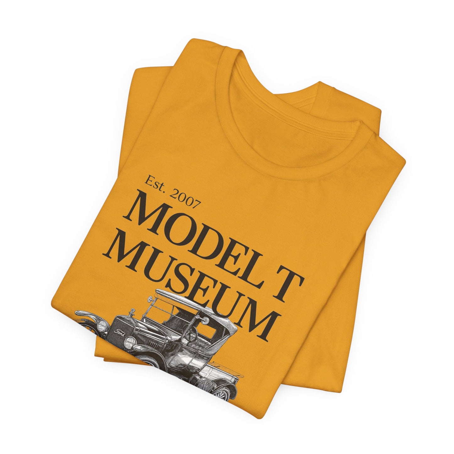 1925 Model T Pickup "Bradley" Museum Tee — Vintage Ford Model T Illustration (Richmond, Indiana)