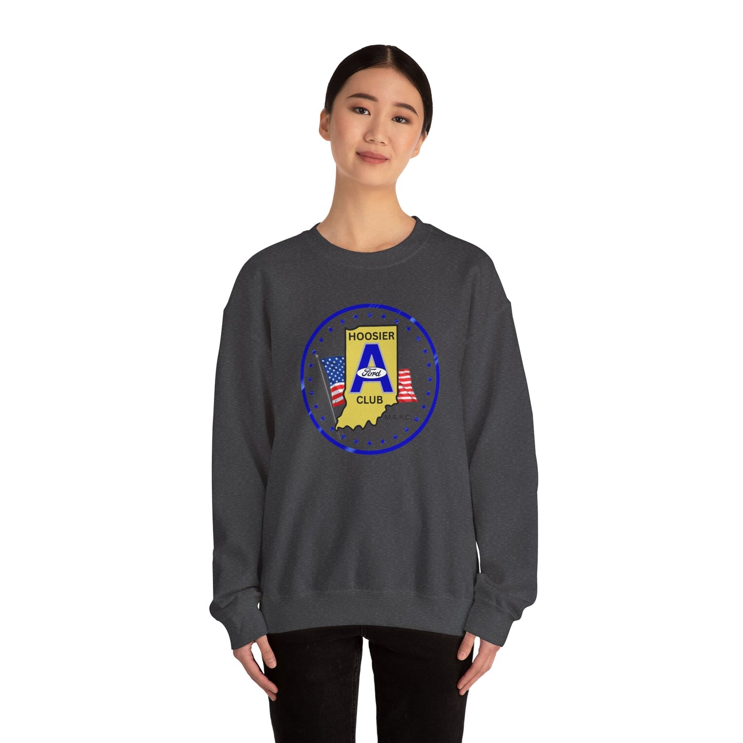 Hoosier A Ford Club Crewneck Sweatshirt — Indiana Pride Vintage Seal