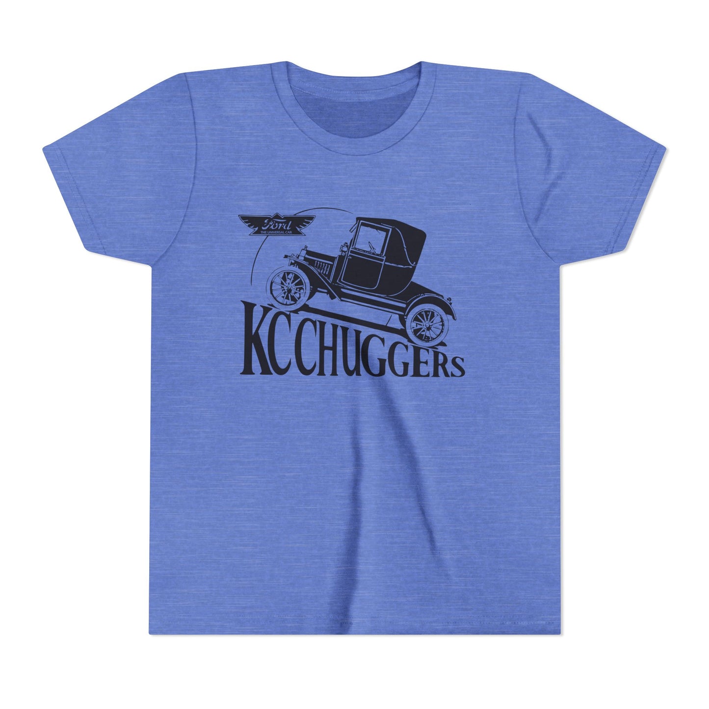 KC Chuggers Vintage Car Youth Tee - Retro Automobile Graphic Shirt