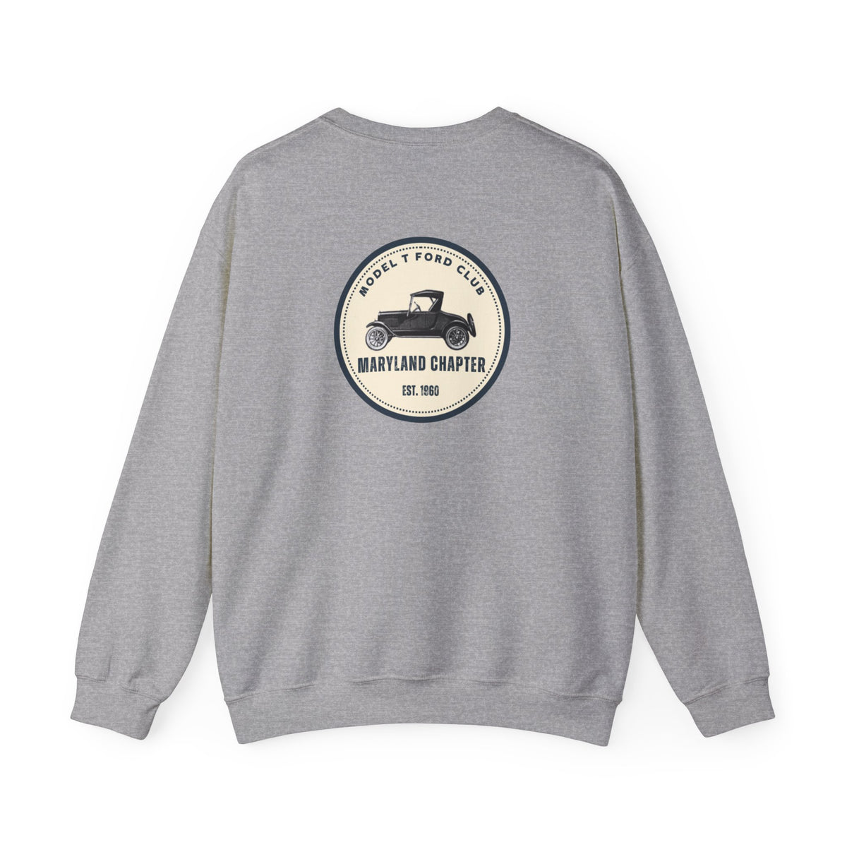 Maryland Chapter Model T Ford Club (Back logo only) Unisex Heavy Blend™ Crewneck Sweatshirt