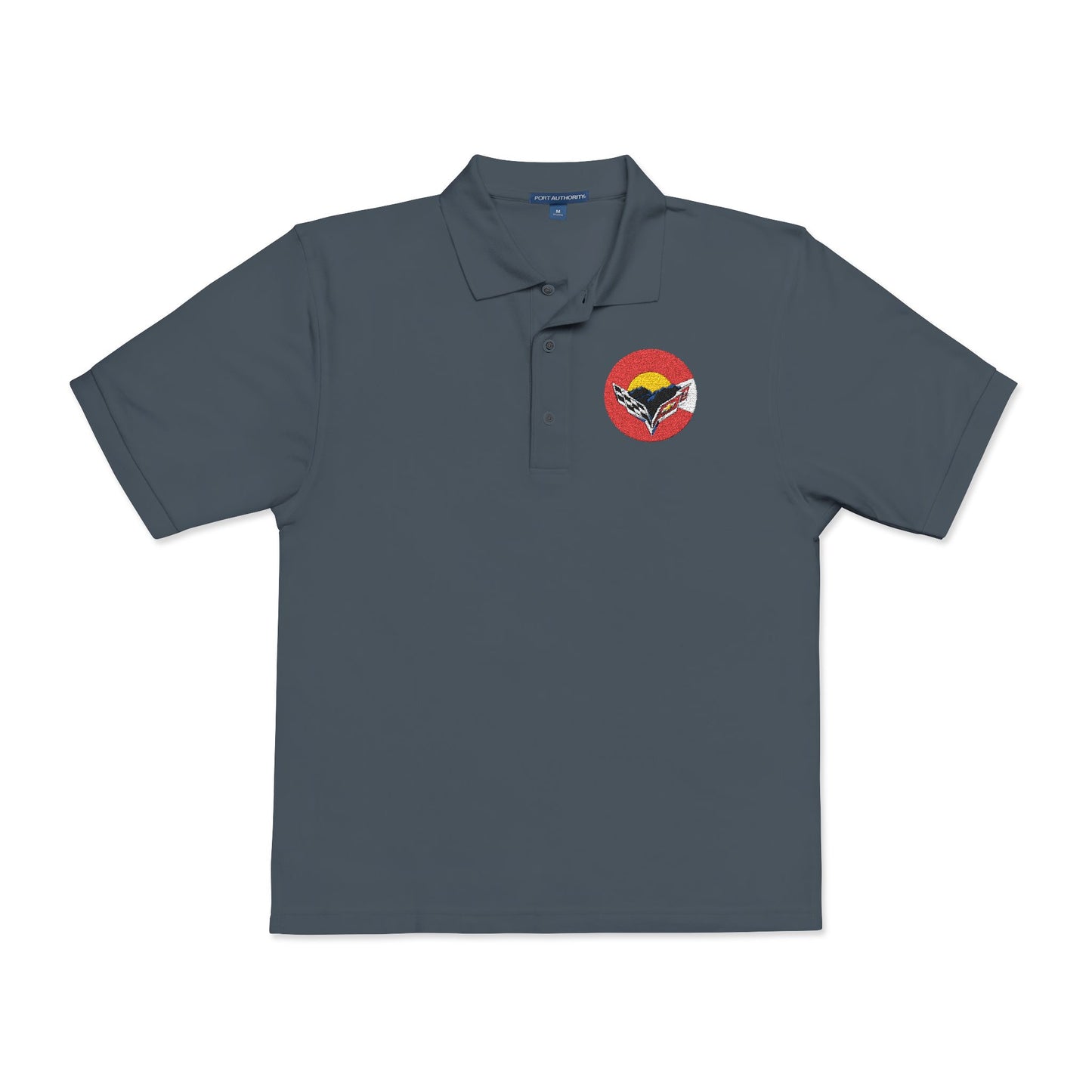 Central Colorado Corvette Club Embroidered Polo Shirt — Classic Golf Polo