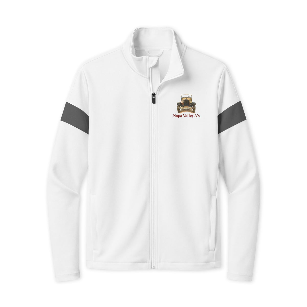 Napa Valley V's Full-Zip Travel Jacket  — Front and Back Logos