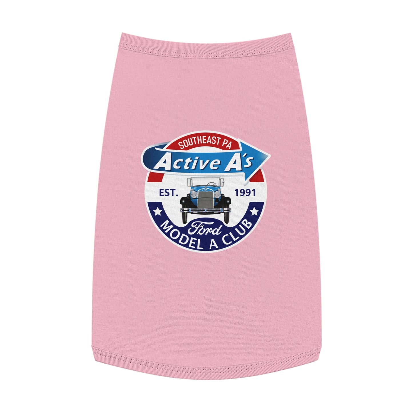 Active A's Ford Model A Club Logo Dog Shirt