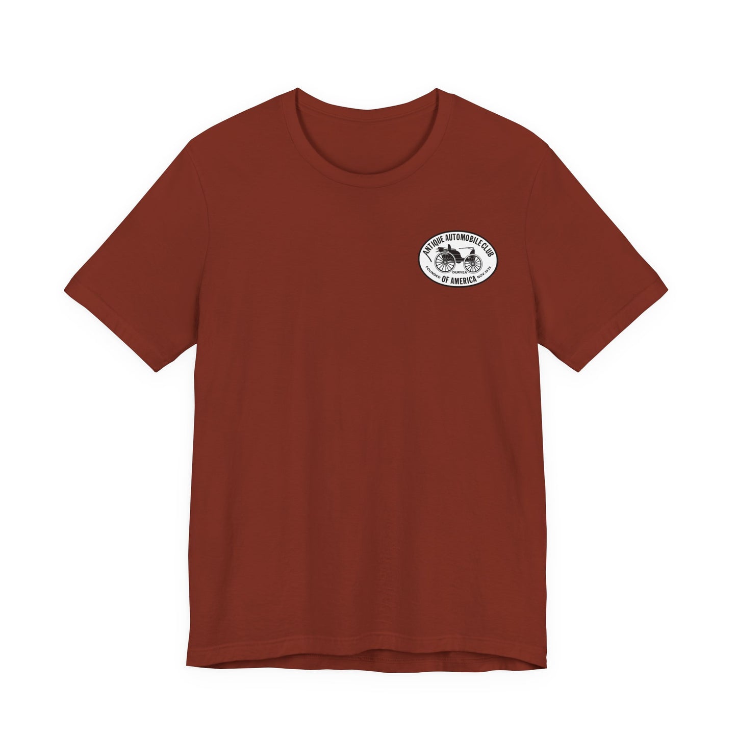 Shenandoah Region AACA Tee — Small White AACA Logo on Front and Large White Shenandoah Region AACA Logo on Back